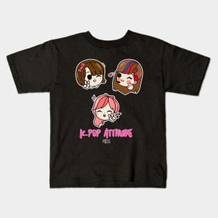 K-Pop Attitude Kpop K Drama Feelings Outfits, Funny korean pop vibes only Gifts Kids T-Shirt